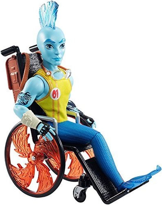 CKT04 Monster High Toy - Finnegan Wake Son of a Mermaid Deluxe Fashion Doll and Wheelchair