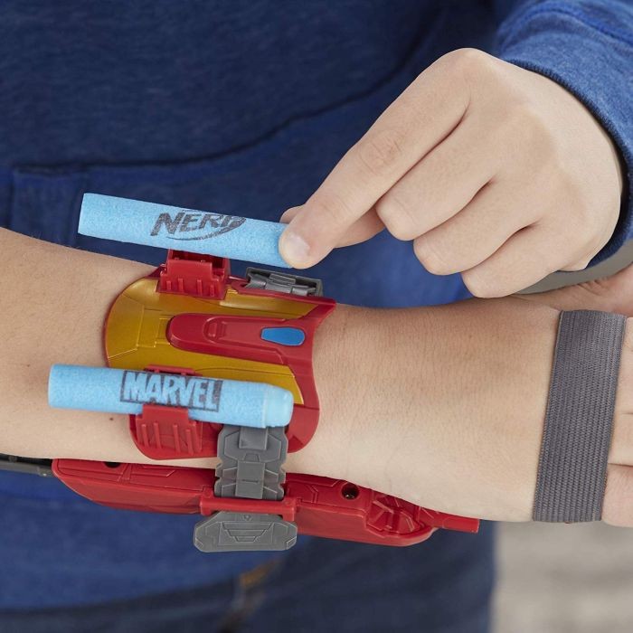 marvel avengers iron man nerf blast repulsor gauntlet