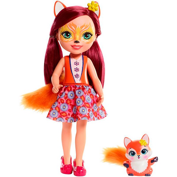 FRH53 / FRH51 Mattel Enchantimals Большая кукла Felicity Fox & Flick 31 cm