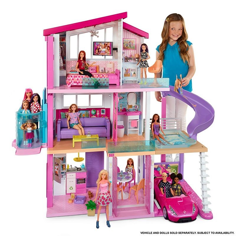 GNH53 Дом для кукол Barbie Дом мечты Dreamhouse with Wheelchair Accessible Elevator-Pink MATTEL