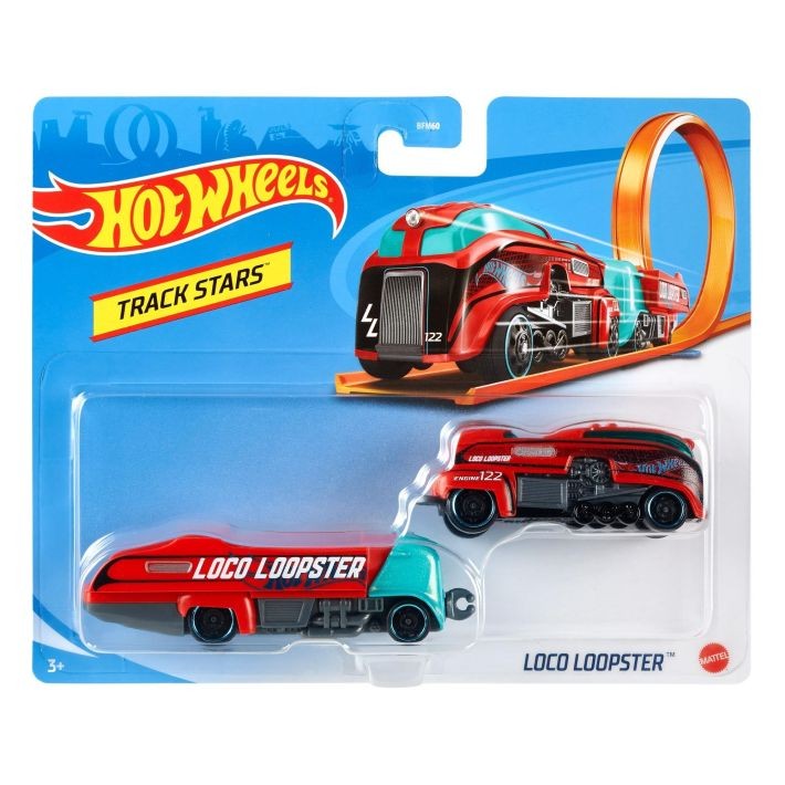 GNM62 Hot Wheels Mega Action Transporter and 1 Hot Wheels Vehicle for Children 3 Years and Up MATTEL